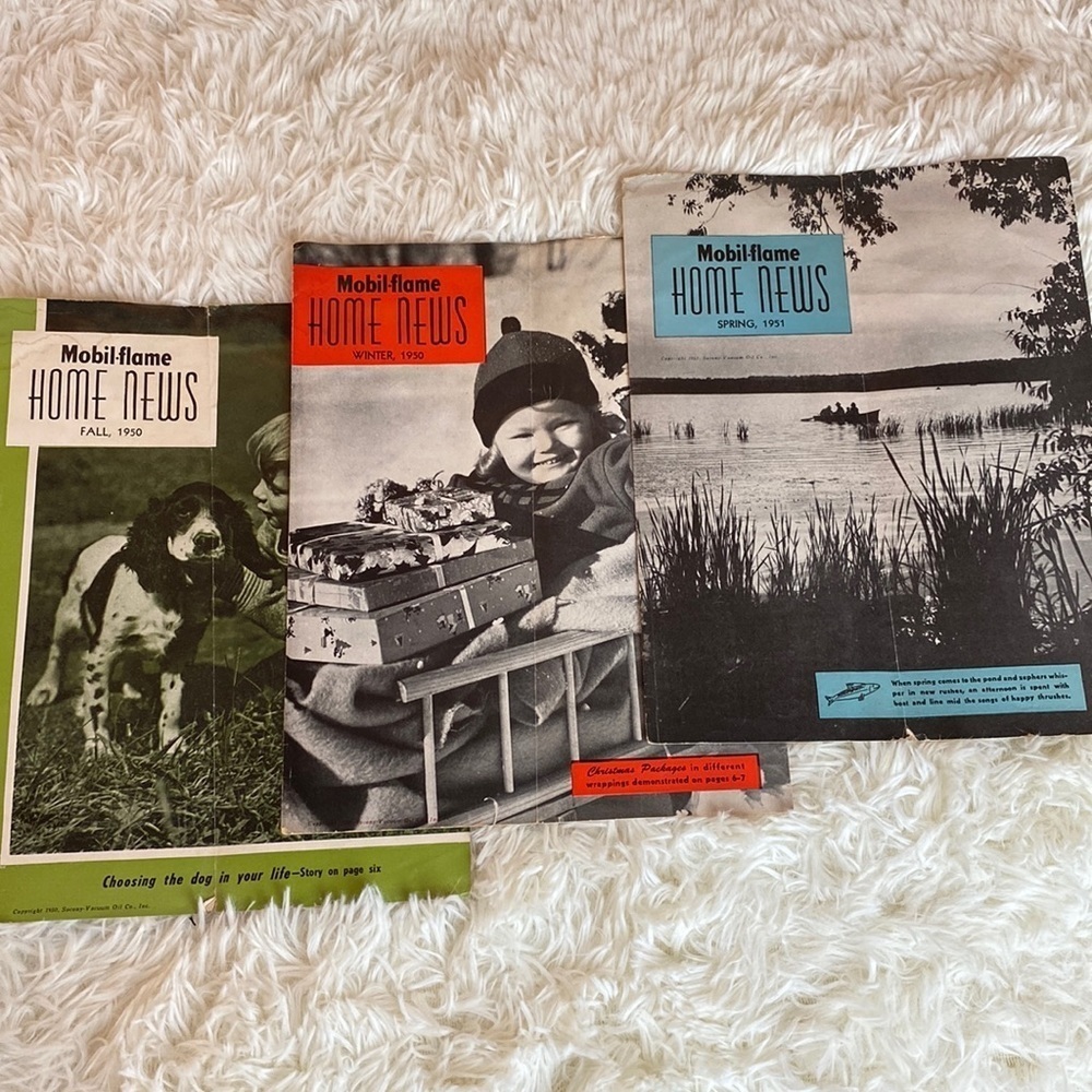 Vintage Mobile-Flame Home News Editions - 1950 & 1951